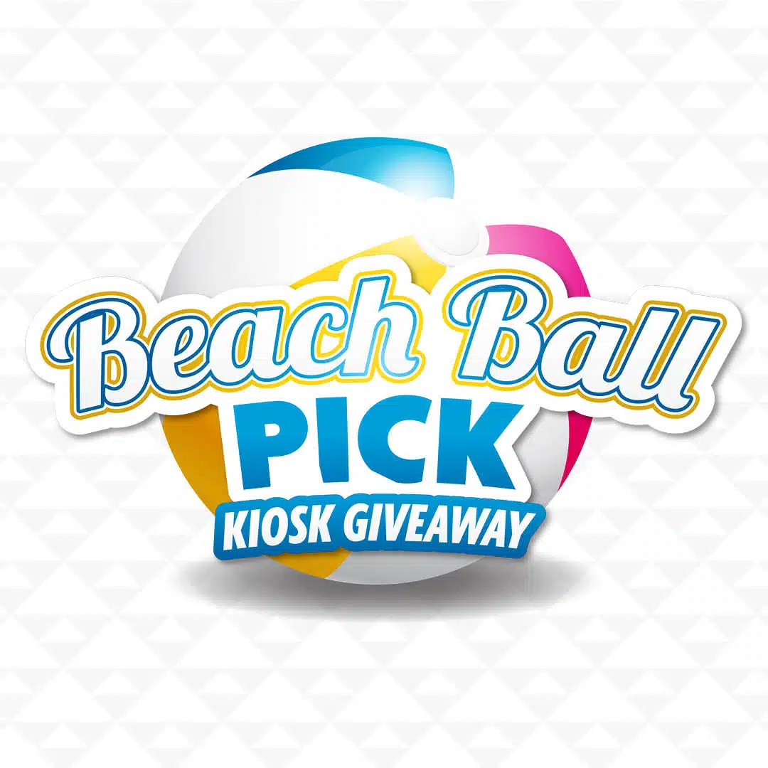 Beach Ball Pick Kiosk Giveaway